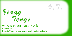 virag tenyi business card