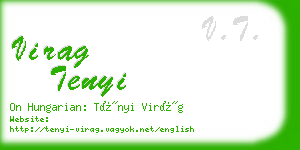 virag tenyi business card